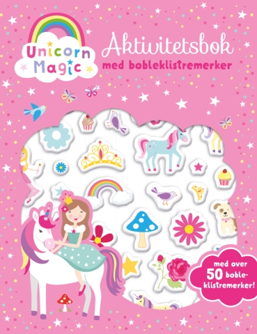 Aktivitetsbok med bobleklistremerker. Unicorn Magic