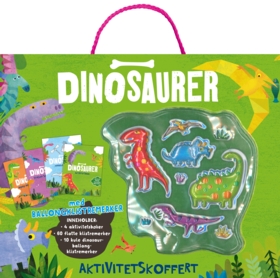 Dinosaurer. Aktivitetskoffert med ballongklistremerker