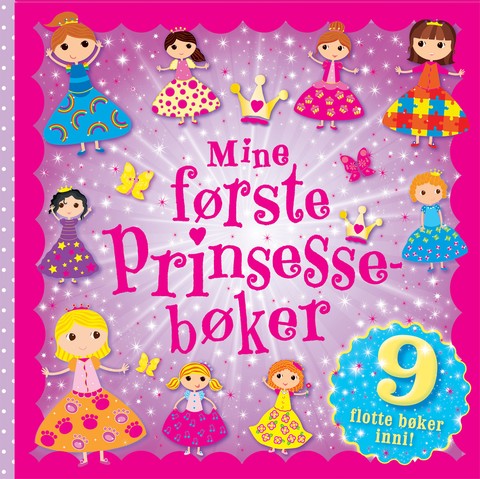Mine første prinsessebøker (9 bøker i 1)