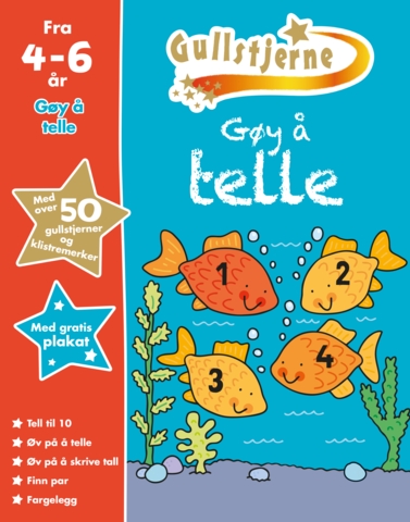 Gøy å telle. Fra 4-6 år. Egenprod gullstjerne