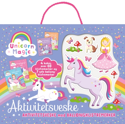 Aktivitetsveske med ballongklistremerker. Unicorn Magic