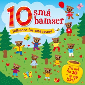 10 små bamser. Tallmoro for små lesere. Tell ned fra 10 – og opp igjen!