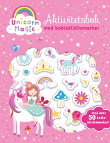 Aktivitetsbok med bobleklistremerker. Unicorn Magic