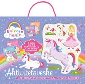 Aktivitetsveske med ballongklistremerker. Unicorn Magic